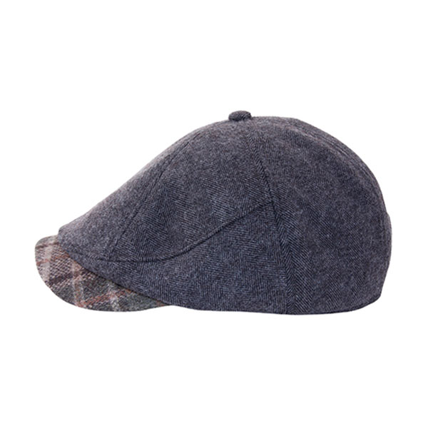 빌리버스 남자 헌팅캡 따뜻한 겨울 체크 배색 모자 BCLH015